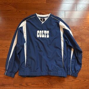 Indianapolis Colts Vintage Blue and White Windbreaker Jacket